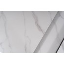 Стол обеденный SIGNAL APOLLO белый мат/черный 120-160/80